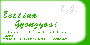 bettina gyongyosi business card